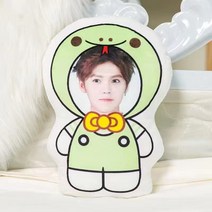 핸드팩토리 주문제작 나만의 사진 포토 쿠션 기념일 커플 친구 연예인 생일선물(쿠션솜 포함), F