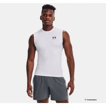 [언더아머 본사]남성 HeatGear 아머 슬리브리스 1361522-100