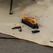 캠핑 바비큐 화로대 난로 받침 방염 시트 방염포, L(56*60)