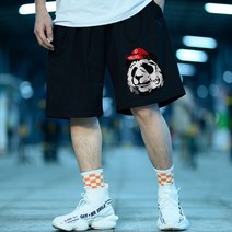 8xl 빅 플러스사이즈 오버핏 남자 반바지 카고 힙합 스트리트 헐렁한 조거