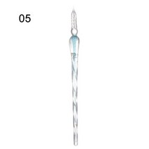 안전한 패키지 빈티지 유리 딥 펜 홀더 서명 필링 잉크 만년필 수제 1 개, 5