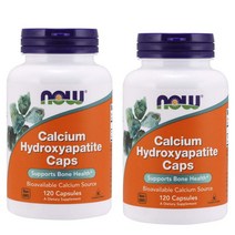 나우푸드 Now Foods Calcium Hydroxyapatite 칼슘 하이드록시아파타이트 120캡슐 2개, 1개, 1