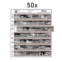 eTone 35/135mm 필름가방 산성이 없습니다 루스리프 구멍 흑백컬러 필름 원판장기 저장, 02 package of 50
