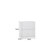 스토리지 박스 아크릴 선반 투명 진열대 신발장, 공식 표준, 투명 아크릴 60x70