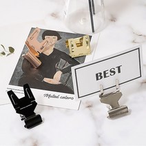 금속 메모꽂이 테이블번호꽂이 베이커리 네임택 카페, 골드