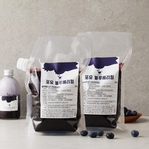 포유 카페용 수제청 과일청 냉동 블루베리청 1kg 2개, 단품, 단품