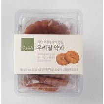 ORGA 사무실간식 탕비실 어린이집 영양간식 주전부리 군것질 국산 조청우리밀 약과 180g, 1개