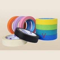 저학년미술수업 마스킹테이프 블루 24mm 네임펜글씨용, 1개
