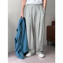 브이핏 777 투턱 와이드 밴딩 긴바지 팬츠