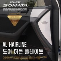 도어히든 플레이트 현대자동차LF쏘나타 뉴라이즈, 실버 플레이트, 현대