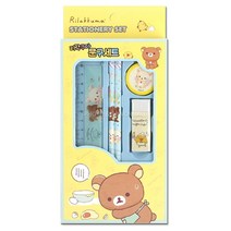 리락쿠마 필기구 문구세트 단체선물 학용품모음 유치원 유치원졸업 졸업선물 학용품세트 학생선물 입학선물 초등학교선물 유아 초등, 1개, 뉴 리락쿠마 문구세트10EA 118376