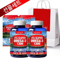 [KT알파쇼핑][선물세트]캐나다정품 통라이프- rTG 슈퍼 알티지오메가3-1300-6개월분-2병, 상세페이지참조, K-슈퍼알티지1300-2+선1