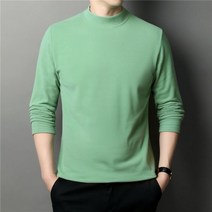 남자 겨울 발열 COODRONY 브랜드 퓨어 컬러 모의 넥 스웨터 남성 의류 가을 겨울용 부드럽고 따뜻한 드론 벨벳 원단 니트웨어 풀오버 Z1100