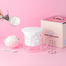 유청분리기 [3단 꾸덕조절 / 유리소재] 그릭요거트 메이커 1.8L 대용량, 1개