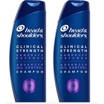 Head & Shoulders 비듬 샴푸 트윈 팩 상쾌한 감귤류가있는 고급 오일 Clinical Strength Dandruff Shampoo 383g