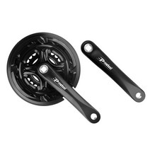 자전거크랭크 픽시크랭크 크랭크암 prowheel 24t 34t 42t 산악 자전거 크랭크 세트 3x678 속도 170mm 알루미늄 합금 사각 구멍 크랭크 세트 스프로킷 가변, 24-34-42t