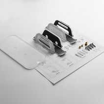 맥미니 벽걸이 브래킷 벽고정 책상밑 부착 거치대 macmini m2 pro, 풀세트 (좌우 행거 + 베이스)