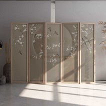 업소용 파티션 병풍 이동형 가림막 공간분리 한식집, 호두컬러단일팬50x190cm