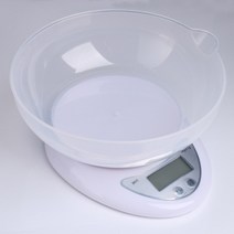 앉은뱅이저울 베이킹저울 전자저울 5Kg 휴대용 디지털 규모 LED 전자 저울 우편 음식 균형 무게 주방 액세서리, 한개옵션2, [02] With tray, 01 5 키로그램