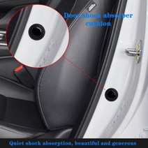 후드리프터 본넷쇼바 자동차 도어 충격 방지 실리콘 패드 후드 트렁크 충돌 스티커 방음 흡수 버퍼 가스켓 자동차 외관 호환, 10PCS, 10개