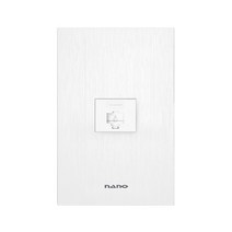 나노 아트2 화이트 인터넷 8P 모듈라 전화매입콘센트, 5개