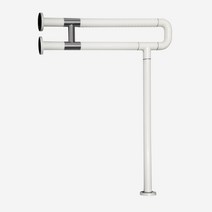 세면기 안전손잡이 장애인편의시설 장애인화장실 및 욕실 보조손잡이 노인 핸드레일 안전바, 01_세면기형안전손잡이 GB014, 흰색