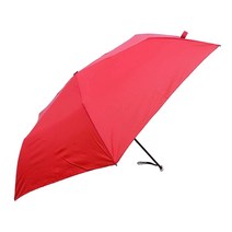 워터 프론트 접이식 우산 레드 50cm 스마트 플랫 6개 뼈 SMFA-3F50-UH