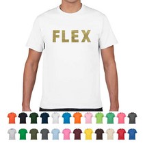TCT-002 플렉스 FLEX 글리터 금색 반팔티셔츠