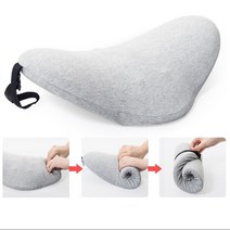 허리쿠션 등쿠션 메모리폼 등받이 허리받침대, 다크그레이