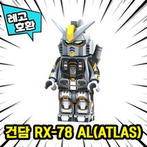 [큐브월드] 블록 미니피규어 전용 자동차 주차번호판 시리즈2 레고호환, 03. 건담 RX-78 AL(Atlas)