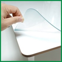 블루몬스터 맞춤 투명 유리대용 식탁매트 책상 데스크 매트 3mm, 사각, 90cm x 200cm (라운딩가능)