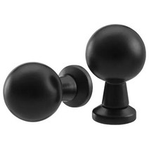 이케아 IKEA 손잡이2P 블랙 지름20x28mm스틸에폭시코팅, 2개
