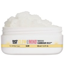 Soap Glory Glow Your Mind 영양 페이스 클렌징 밤 비타민C 메이크업 멜팅 보습영양 메이크업리무버용 호호바 오일 아보카도 (100ml)