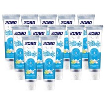 2080 퓨어 베이킹소다 싱그러운 레몬라임향 치약 125g, 12개