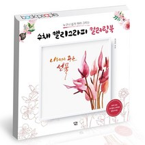 수채 캘리그라피 컬러링북 아이콘북스 책, 단품, 단품