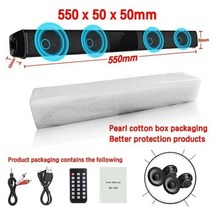 홈씨어터 사운드바 추천 블루투스 티비 앰프스피커 40w home echo wall 무선, 550mm bs28b