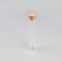 코르크 마개 일자형 유리관 공병 80MM