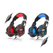 [브리츠] K35GH PC 컴퓨터 노트북 게이밍 유선 헤드셋, 레드