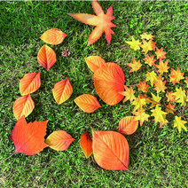 [왓위셀] 가을 낙엽 은행나무 단풍잎 모형 조화, 01작은낙엽세트