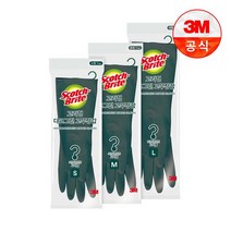 쓰리엠 고리형 다크그린 고무장갑, 소