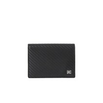 23SS [ONLINE ONLY] 블랙 로고포인트 카본엠보 명함 카드 지갑 DBHO3E937BK