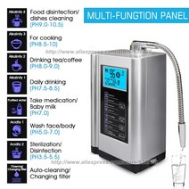 알칼리 이온수기 알카리 알칼리성 물 Ionizer 기계 실버 가정용 여과 시스템 PH 3.5-10.5 산성, 01 110V-240V_03 UK