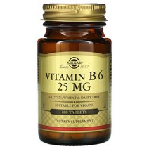 Solgar 비타민B6 25mg 100정