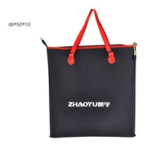 물고기 휴대용 eva 낚시 가방 접을 수 있는 낚시 버킷 라이브 물고기 상자 캠핑 물 컨테이너 팬 분지 태클 스토리지 가방, 48x50x10cm