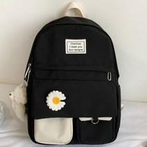 대학생 여성 귀여운 하라주쿠 학교 가방 꽃 카와이 배낭 나일론 소녀 유행 패션