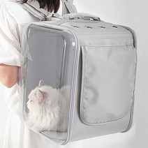 해피댕냥 강아지 고양이 이동장 백팩 케이지 눕눕백 컨넬, 핑크