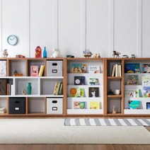 폭좁은책장 벽책장 틈새책꽂이 H6144 전면 풀세트 3colors 공간분리 오픈 서재장, 화이트