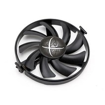 CCVA FDC10U12S9 C RX480 RX470 쿨러 팬 교체 XFX Radeon RX 480 470 470D RS 블랙 울프 그래픽 카드 냉각 (1개), 1PCS