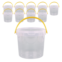 원형 쿠키통 1.5L 손잡이 원통 구디백 바스켓 대형, 10세트