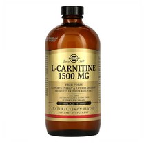 솔가 Solgar l-카르니틴 천연 레몬 1500mg 473ml(16fl oz), 1개, 기본